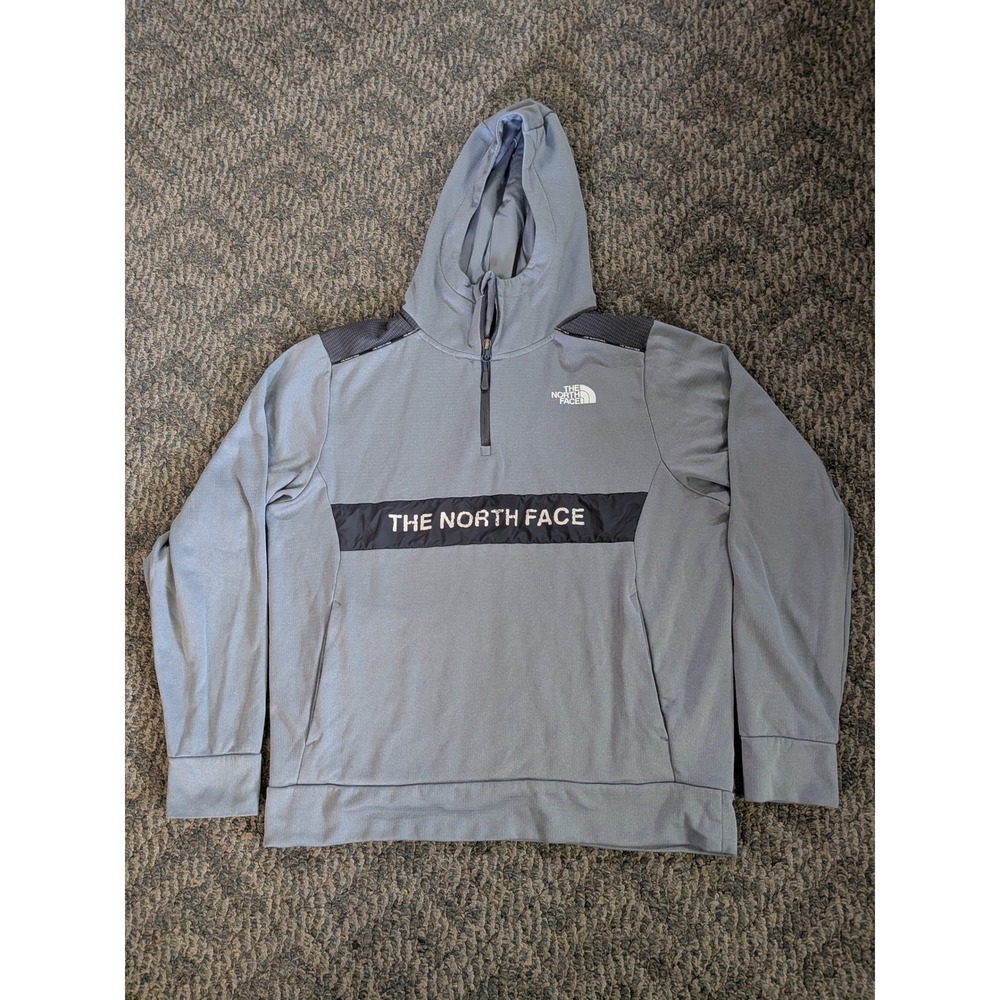The North Face Mens Grey Quarter Zip Hoodie NF0A82DI Size Medium